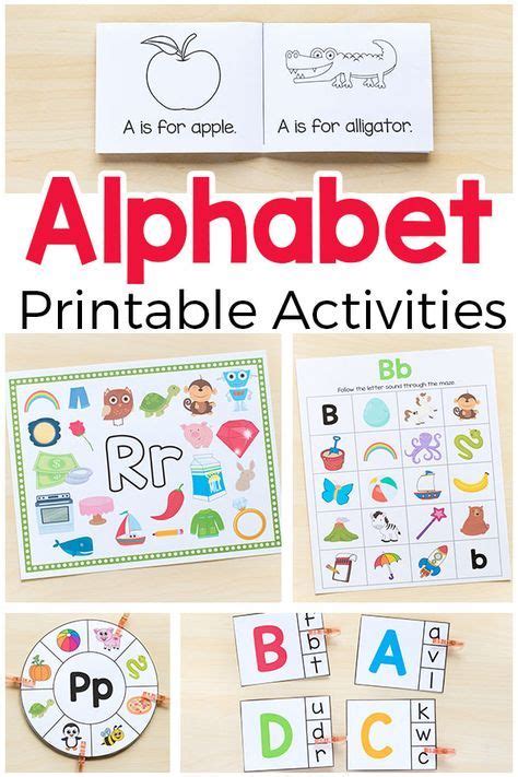 Games and fun activities are a vital part of teaching english as a foreign language. Alphabet Printables and Activities for Preschool and ...