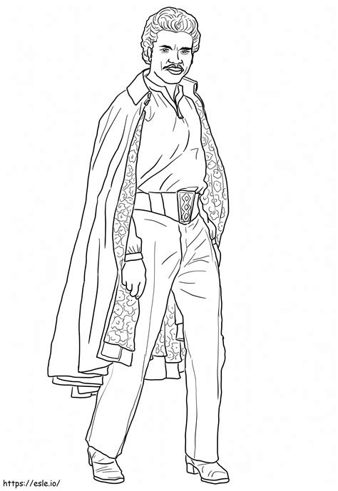 Lando Calrissia From Star Wars coloring page
