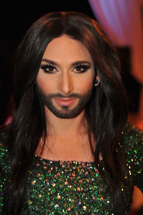 bearded cross dresser conchita wurst wins eurovision song contest video