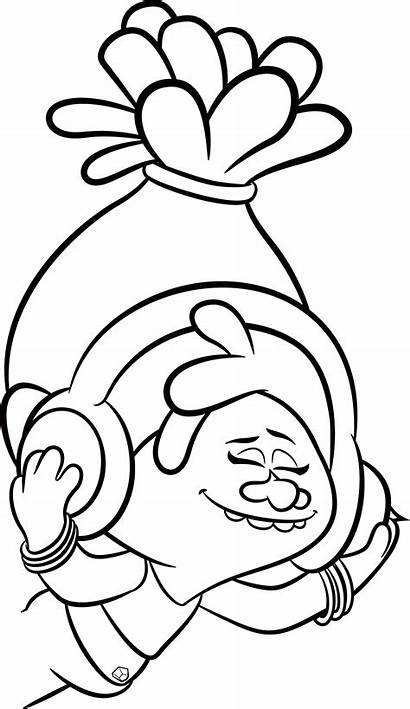 Trolls Coloring Pages Poppy Printables