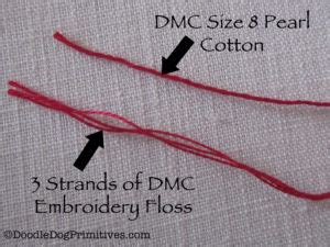 I thought i would be able to use it to crochet a small project. Punching 3 Strands vs. Pearl Cotton Size 8 - DoodleDog ...