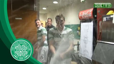 Celtic Fc Celtics 4 In A Row Dressing Room Celebrations Youtube