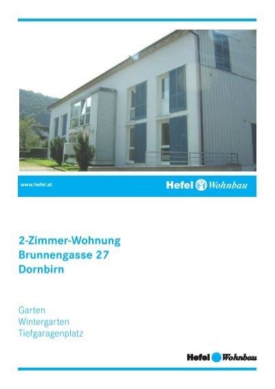 Schöne, helle wohnung mi 6850 dornbirn vorarlberg miete: 2-Zimmer-Wohnung Brunnengasse 27 Dornbirn - Hefel Wohnbau AG