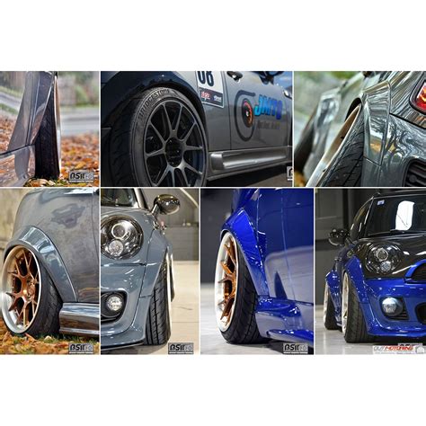 For Mini Cooper R53 R56 R58 Fender Flares Wide Body Kit Wheel Arches 3