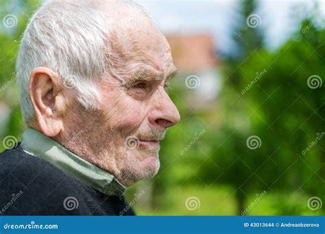 Handsome 80 Plus Year Old Senior Man Posing For A Portrait In His