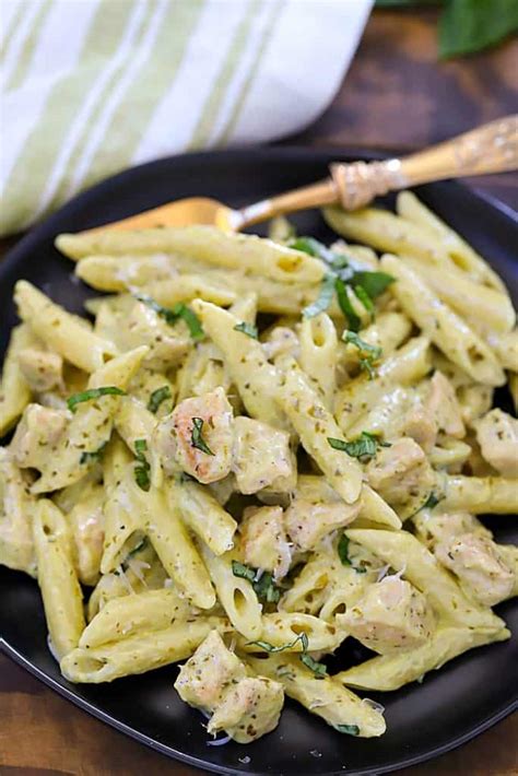 Creamy Chicken Pesto Pasta Recipe Yummy Healthy Easy