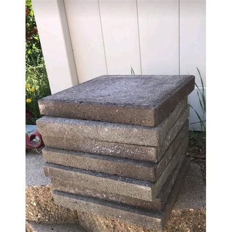 Grey Concrete Stone Square Gray Concrete Patio Stone Size 12 X 12