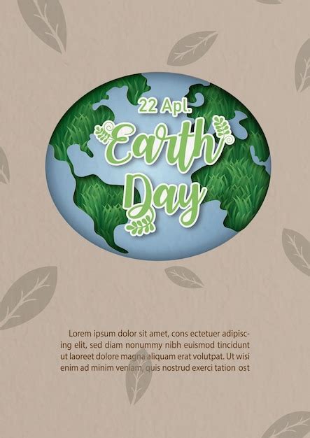 Redação Do Dia Da Terra E Forma De Grama 3d Com Textos De Exemplo No