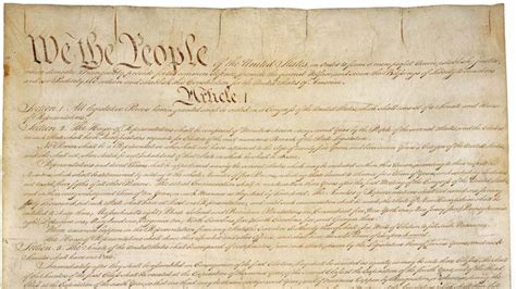 Constitution Of The United States Of America Definition Summary