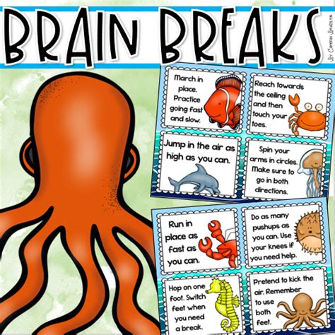 An Octopus And Sea Animals Themed Brain Breaks Game