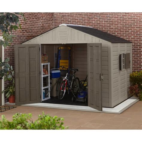 Us Leisure 10 Ft X 8 Ft Keter Stronghold Resin Storage Shed 157479