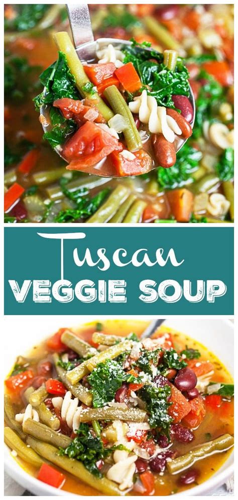 Tuscan Vegetable Soup With Noodles The Rustic Foodie Recipe