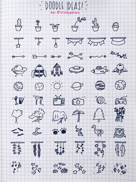 Easy Bullet Journal Doodles