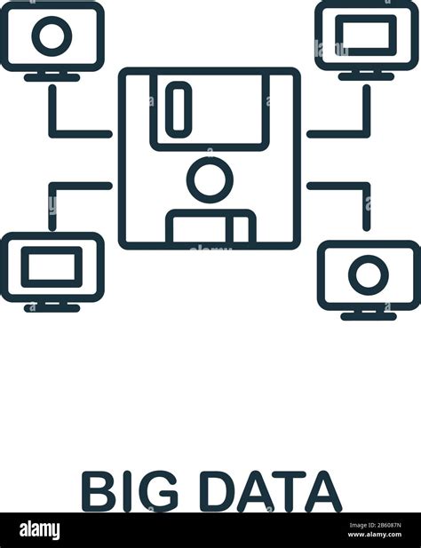 Big Data Icon From Industry 40 Collection Simple Line Element Big