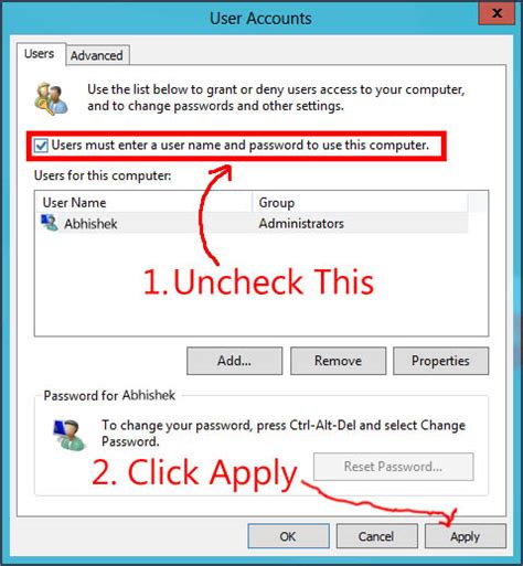 Quickly get into windows 8 pc without password if method 1: How To Disable Logon Passwords In Windows 8 - Windows Tips ...