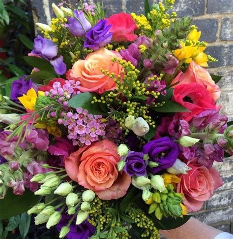 Stunning Seasonal Bright Bouquet Full Of Joy And Happiness And Lovely