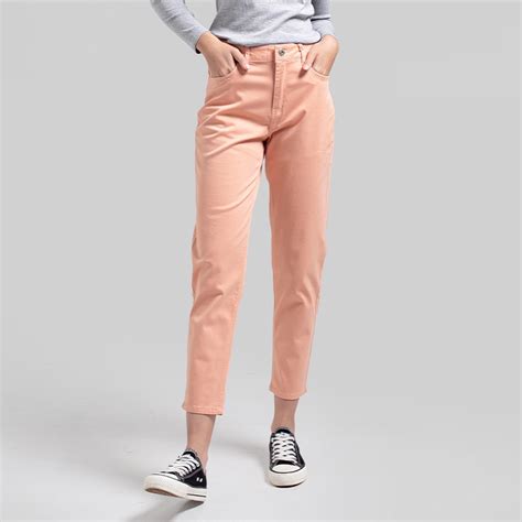 Jual 3second Celana Panjang Wanita 3second Warna Peach Skinny Jeans Casual Fashion Wanita 010722