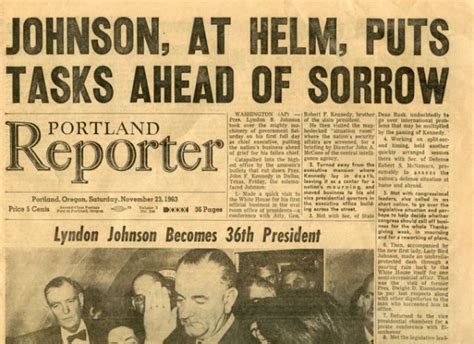Stumptownblogger The Unthinkable Happened On This Day In 1963