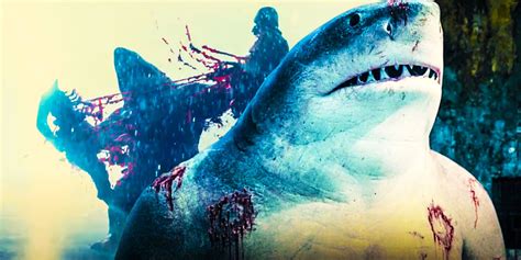 The Suicide Squad King Sharks Most Gruesome Kill Used Practical Effects