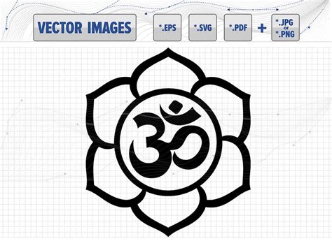 Om Sign Vector Graphic Svg Dxf Eps Pdf And Png For Instant Download