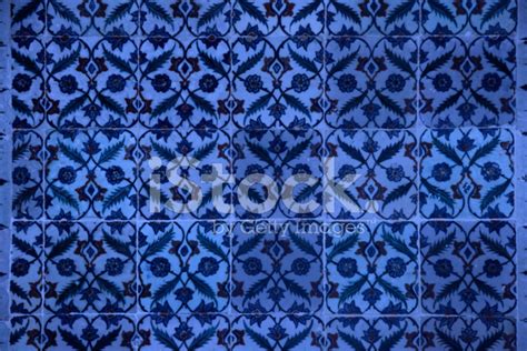 Ancient Iznik Tiles With Floral Pattern Stock Photo Royalty Free