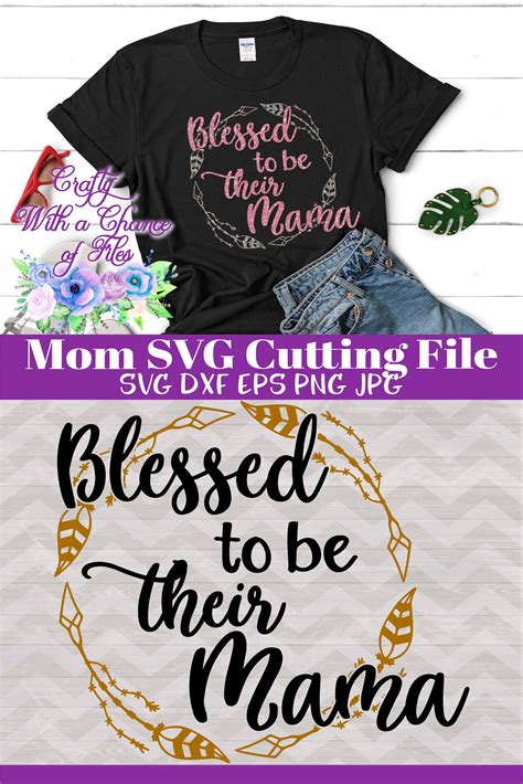 Clip Art Art And Collectibles Blessed Mama Svg Motherhood Svg Mom Life