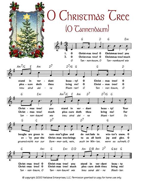 O Christmas Tree O Tannenbaum Christmas Sheet Music Christmas