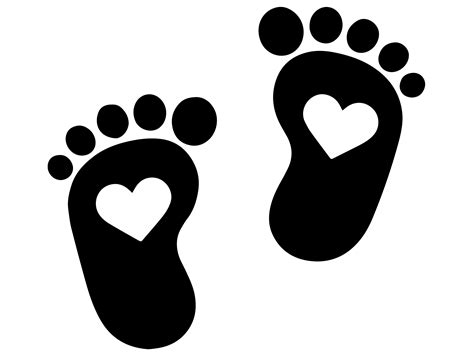 Baby Feet Svg Png Foot Cute Svg Digital Download Cricut Cut Files