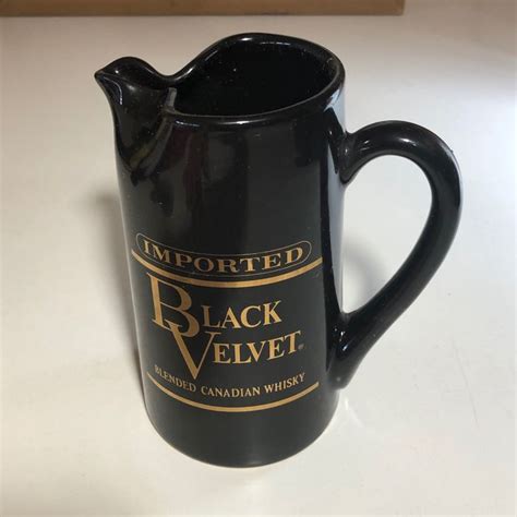Vintage 1974 Imported Black Velvet Decanter Mug Mugs Black Velvet