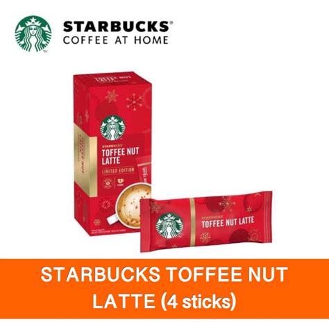 Starbucks Toffee Nut Latte Premium Instant Coffee Sticks Shopee