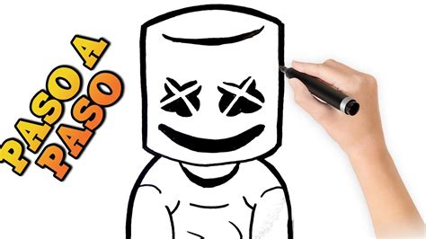 Como Dibujar A Marshmello Paso A Paso How To Draw Marshmello Step By