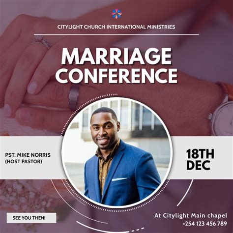 Marriage Conference Church Flyer Template Postermywall