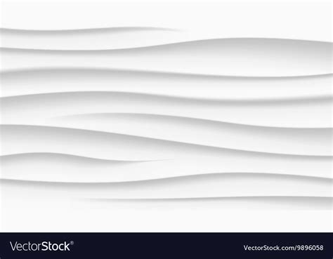 White Texture Wavy Background Interior Wall Vector Image