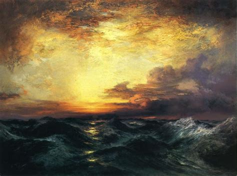 Thomas moran acoma oil painting reproductions for sale. Thomas Moran Pacific Sunset Painting | Best Paintings For Sale