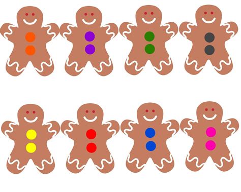 Toddler Approved Gingerbread Boy Color Bingo Game