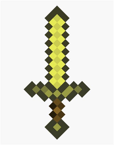 Diamond Sword Minecraft Drawing Hd Png Download Kindpng