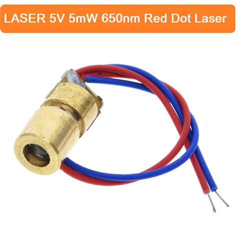Laser 5v 5mw 650nm Red Dot Laser Diodes Pointer Copper