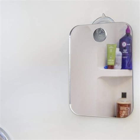 Anti Fog Shower Mirrors Bathroom Fogless Fog Free Mirror Washroom Travel For Man Shaving Mirror