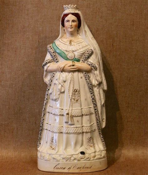Large Staffordshire Pottery Figure Of Queen Victoria The Merchant Of
