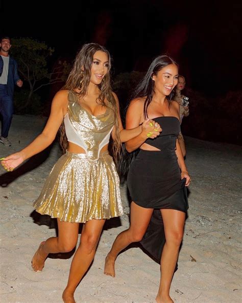 kim and kourtney kardashian sexy in sparkling dresses 14 photos video the fappening