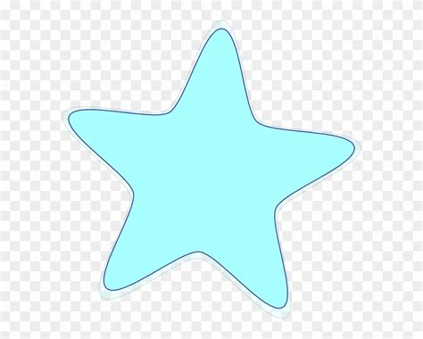 Light Blue Star Svg Clip Arts X Px Cartoon Blue Star Png Full Size Png Clipart