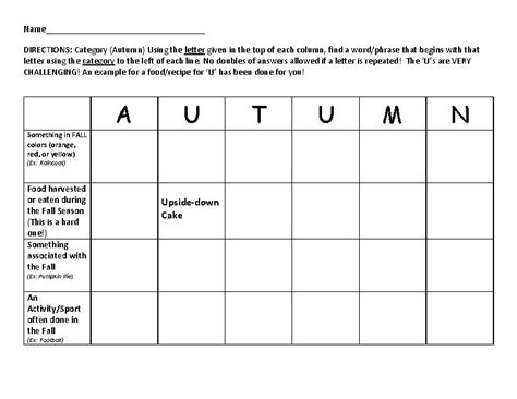 The Four Seasons Cooperative Brainstorming Puzzle Packetadvisory