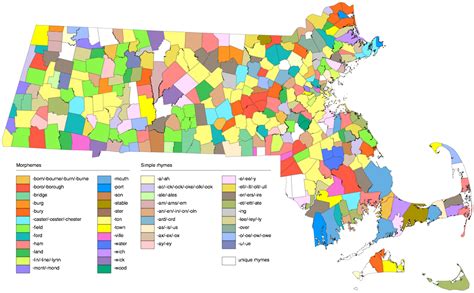 Massachusetts Map With Cities And Towns On It