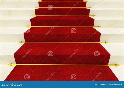 Stair And Red Carpet Royalty Free Stock Photography