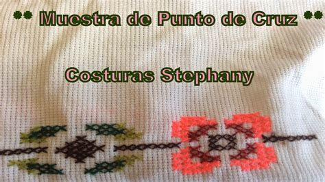 Costuras Stephany Muestras De Punto De Cruz Y De Gancho Crochet