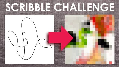 Can I Turn A Scribble Into Art The Scribble Challenge Youtube