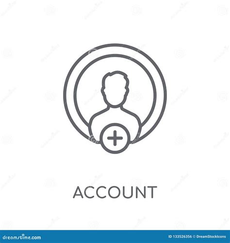 Account Linear Icon Modern Outline Account Logo Concept On Whit Stock