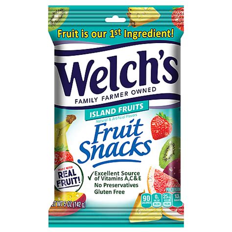 Welchs Fruit Snacks Island Fruits 5 Oz Pantry Foodtown