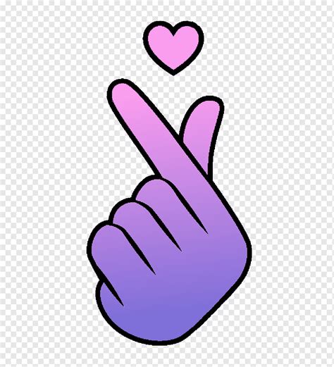Hand Heart Sign Language Thumb Hand Love Purple Hand Png Pngwing