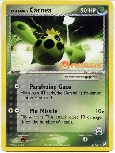 Following their initial debut, they there were less than 20 prerelease raichu cards ever released into circulation making them very. Cacnea 24/95 Prerelease Promo Pokemon Card - DJS Pokemon Cards